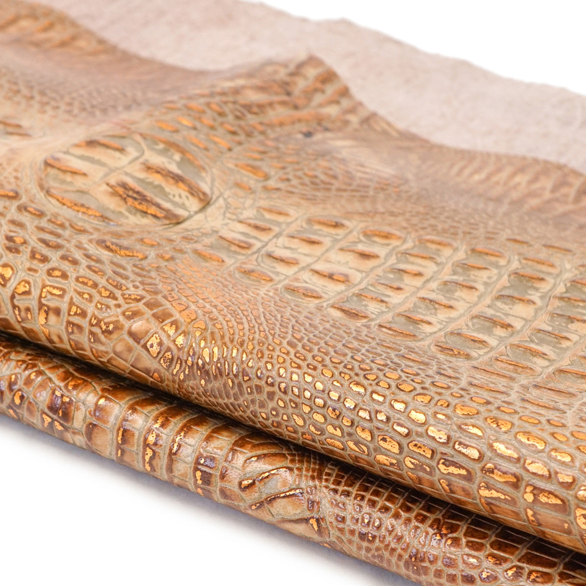 665-1511.SLC.2.jpg Italian Hornback Embossed Side - Mocha Copper Image