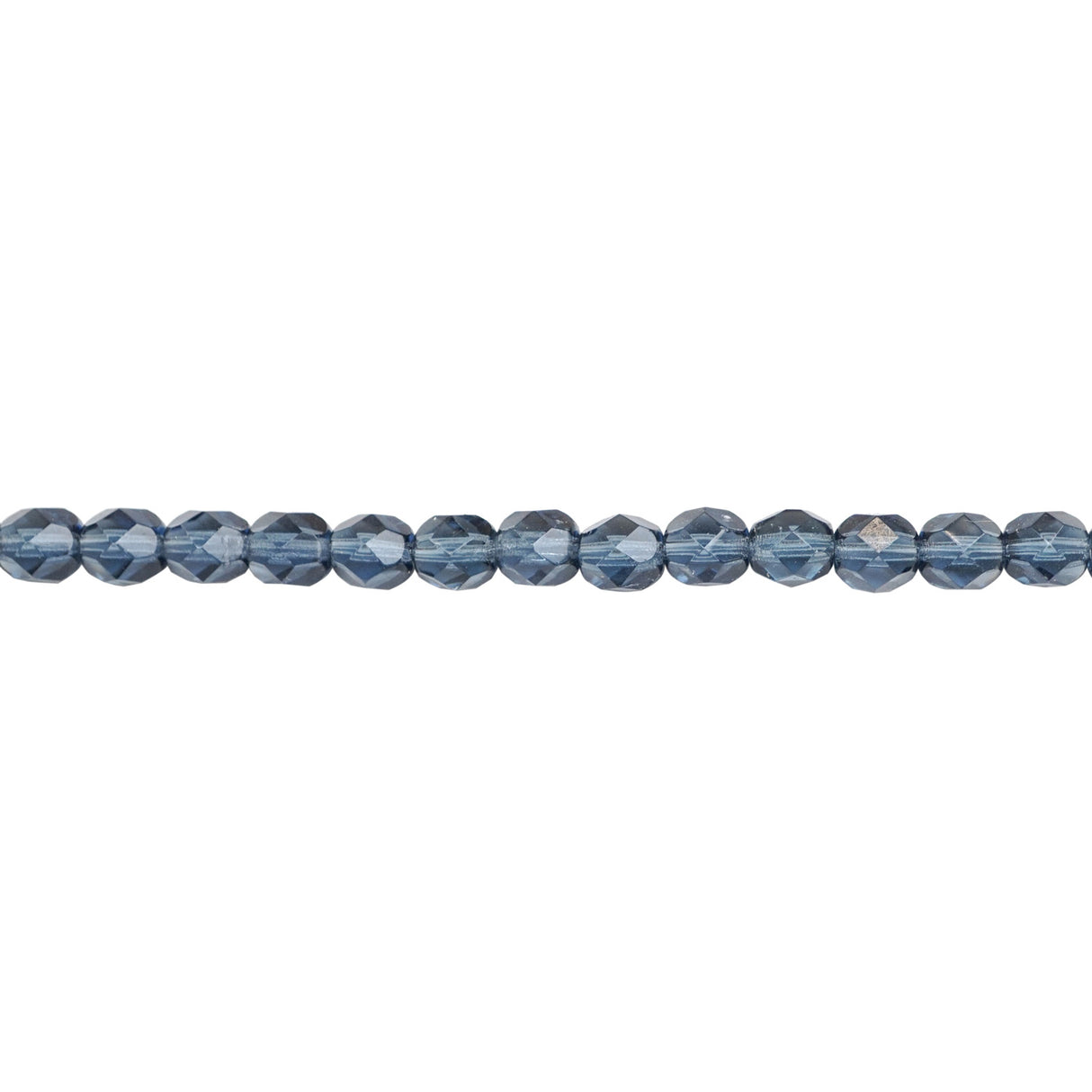 339-71.SLC.1.jpg 6mm Montana Blue Bead Strand - Firepolished Image