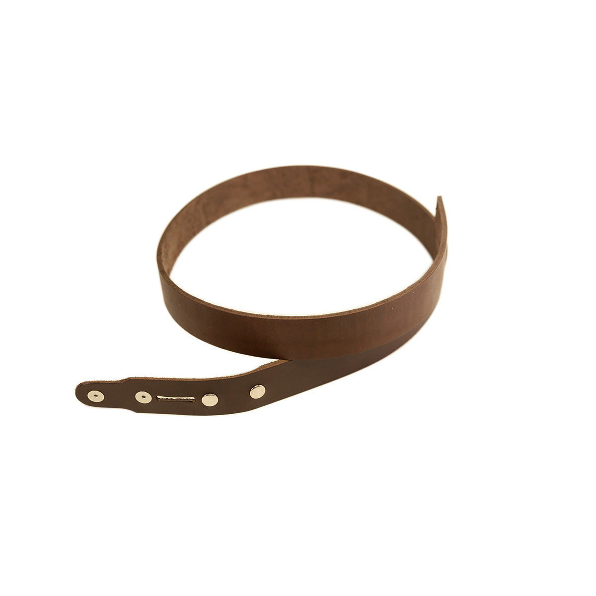 BBHO.Brown.48-55 Inch With Snaps.01.jpg Hermann Oak Belt Blanks Image