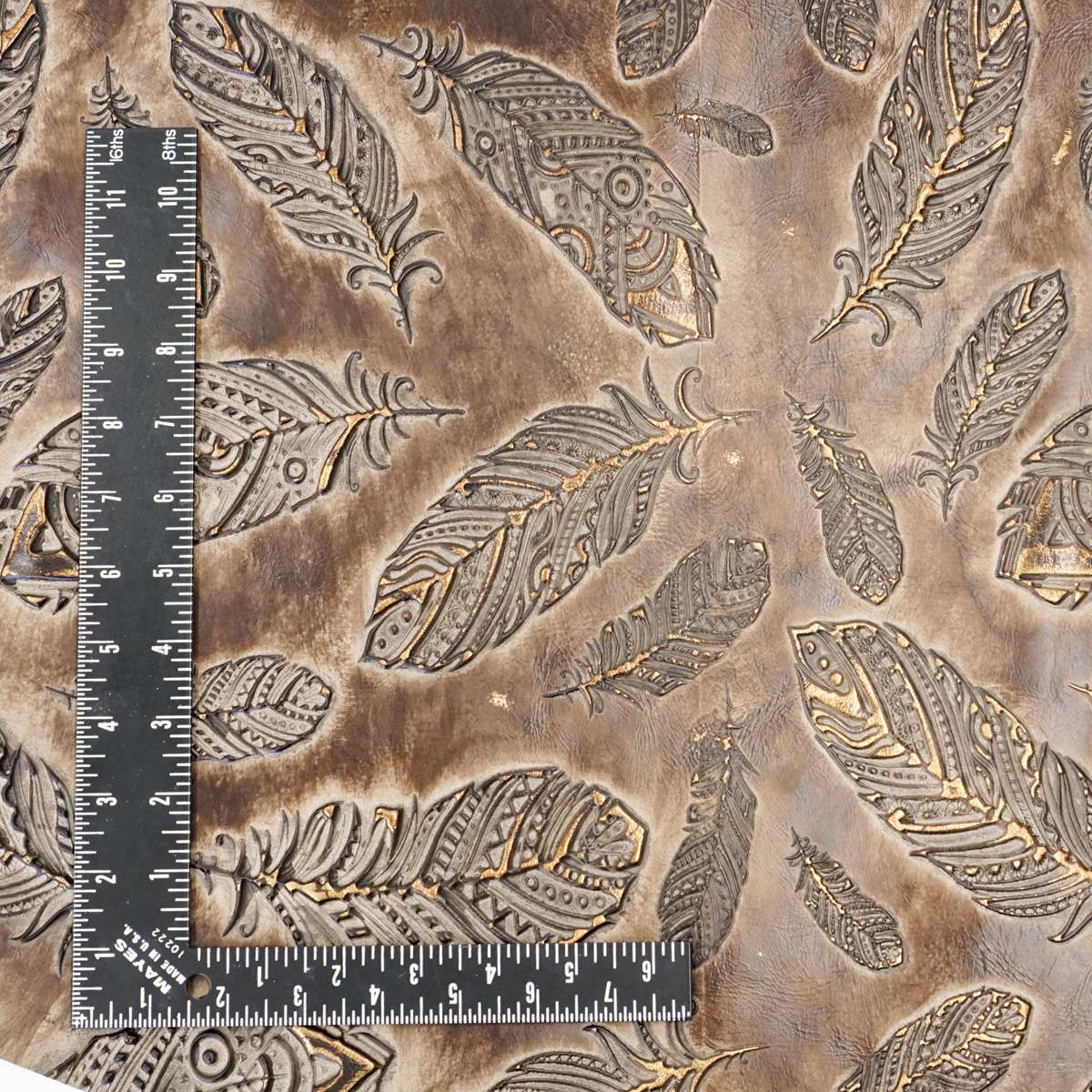 665-1902.SLC.2.jpg Embossed Plume Hide - Cappuccino Image