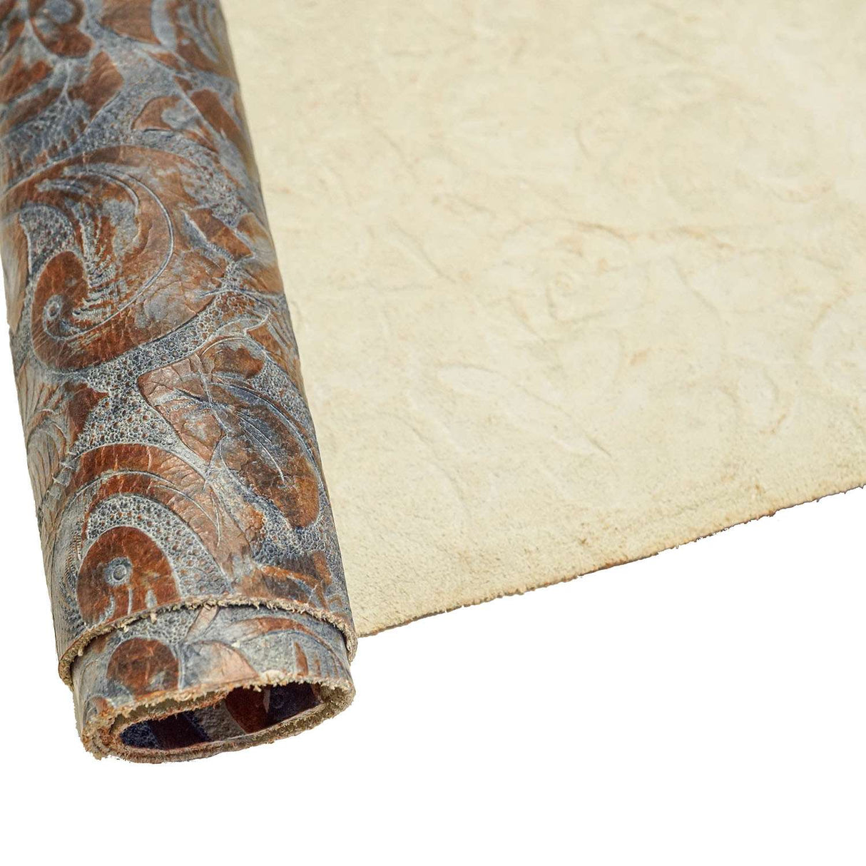 57-17.SLC.02.jpg Jesse James Eagle Floral - Blue/Rust Image