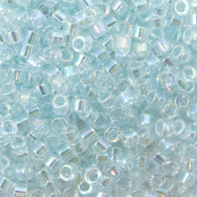 Delica Bead - Lined Light Aqua AB DB083