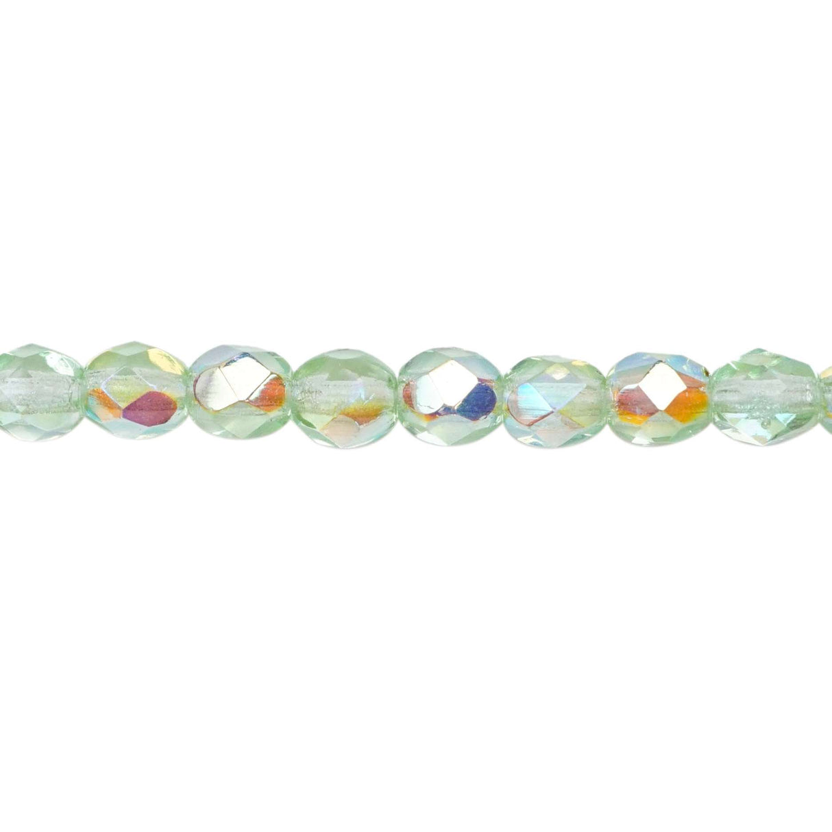 339-57.SLC.1.jpg 4mm Peridot AB Bead Strand - Firepolished Image