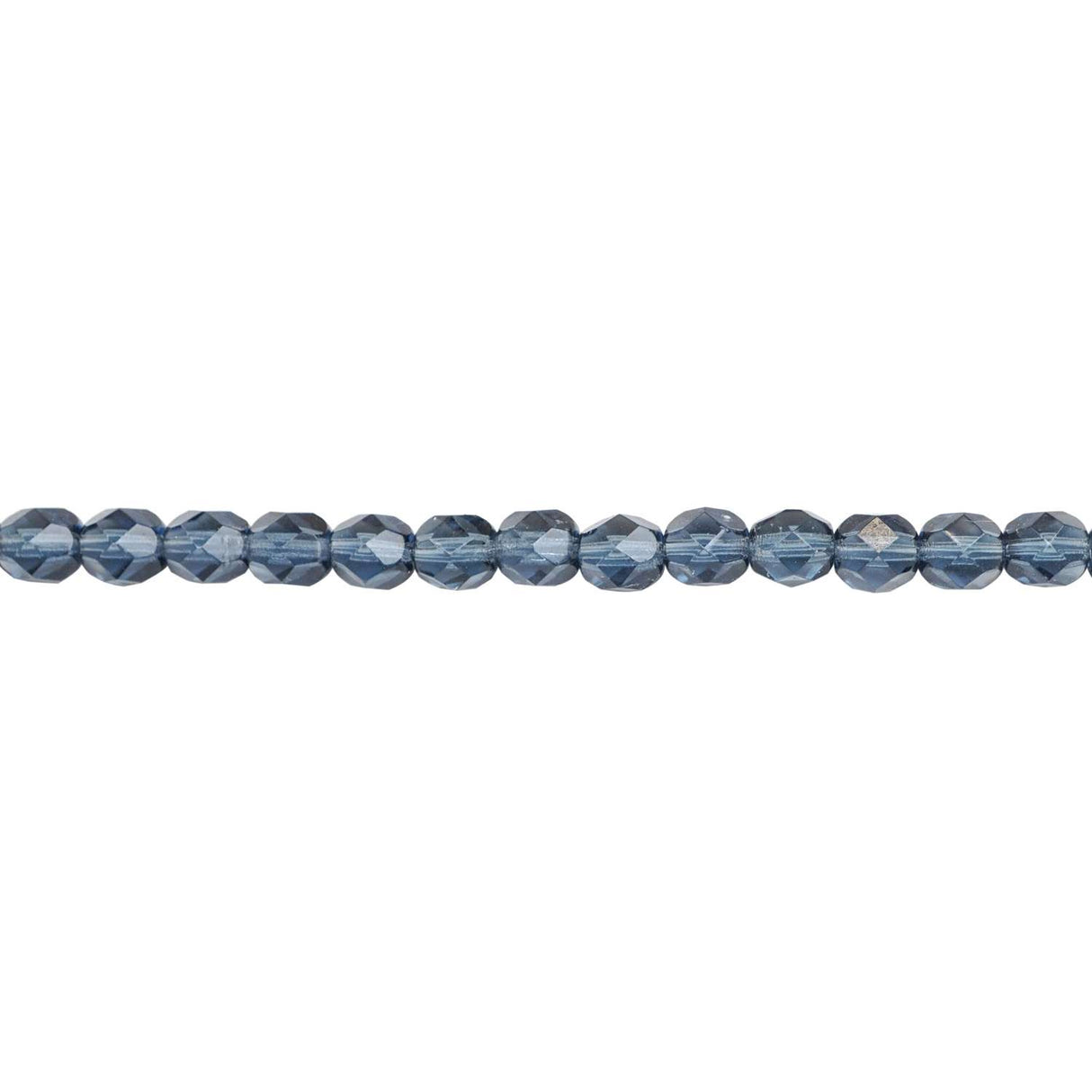 339-71.SLC.1.jpg 6mm Montana Blue Bead Strand - Firepolished Image