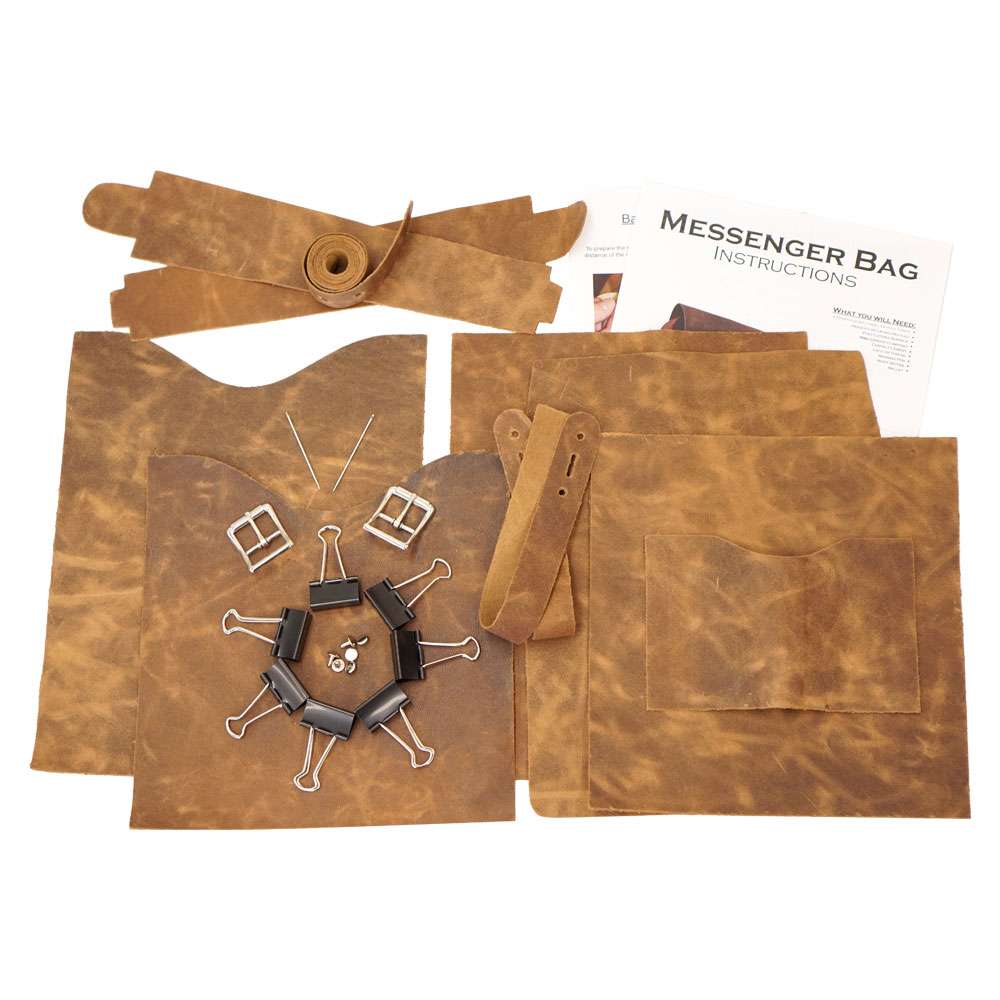 144-3002.SLC.02.jpg Messenger Bag Kit - Brown Image