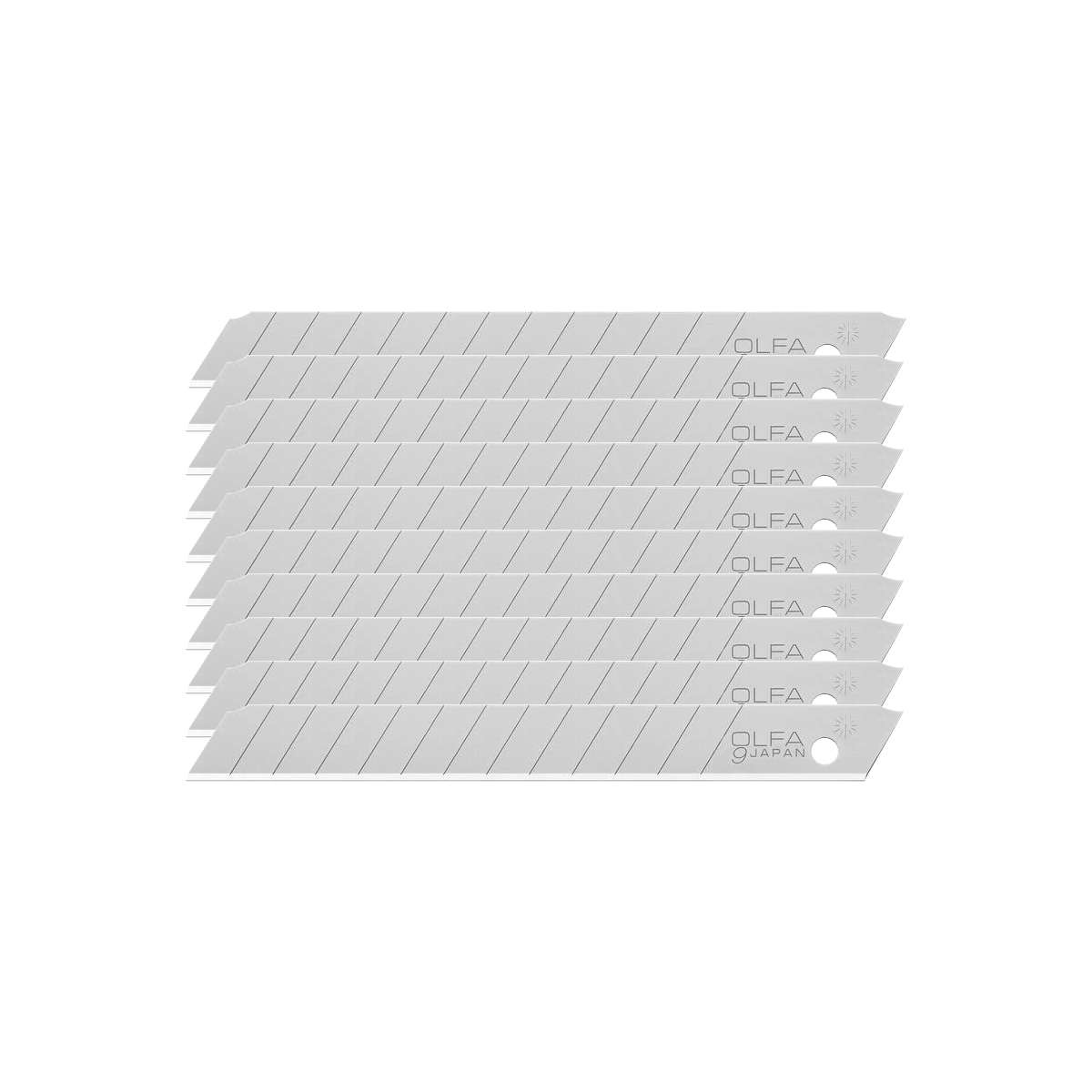 401-5010.SLC.01.jpg 9mm AB Silver Snap Blades - 10 Pack Image