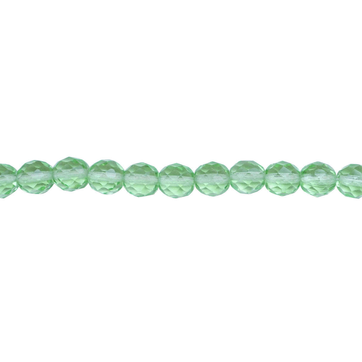 222-4167.SLC.1.jpg 10mm Firepolish Strand - Peridot Image