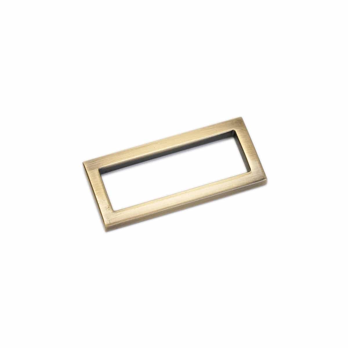 85-13.SLC.01.jpg 1-1/2” Flat Rectangle Ring-Ant. Brass Image