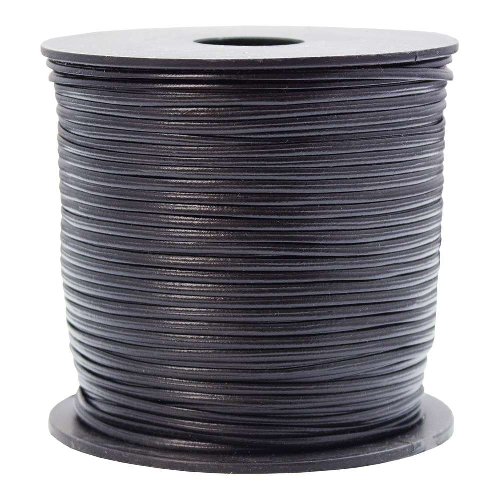 94-390101.SLC.jpg LacePleatherGrainBlk3/32" Image