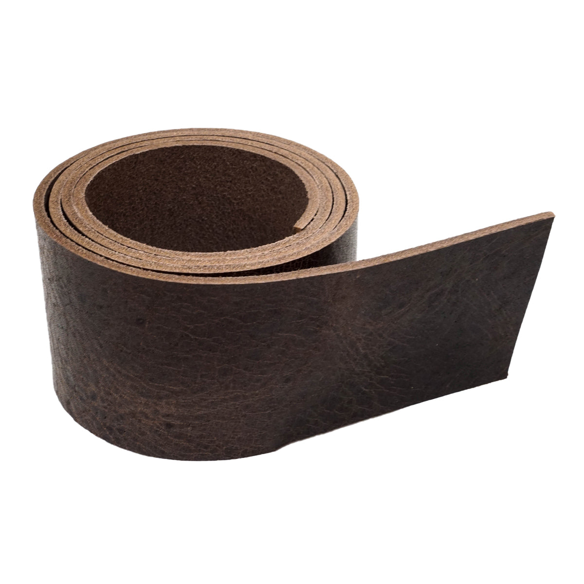 Vintage Chocolate Buffalo Belt Strips, additional view 2