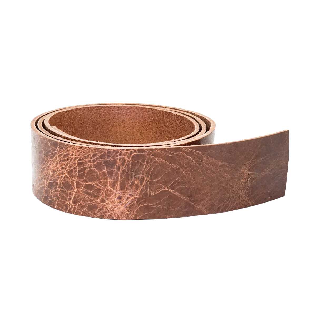 Vintage Tan Buffalo Belt Strips, additional view