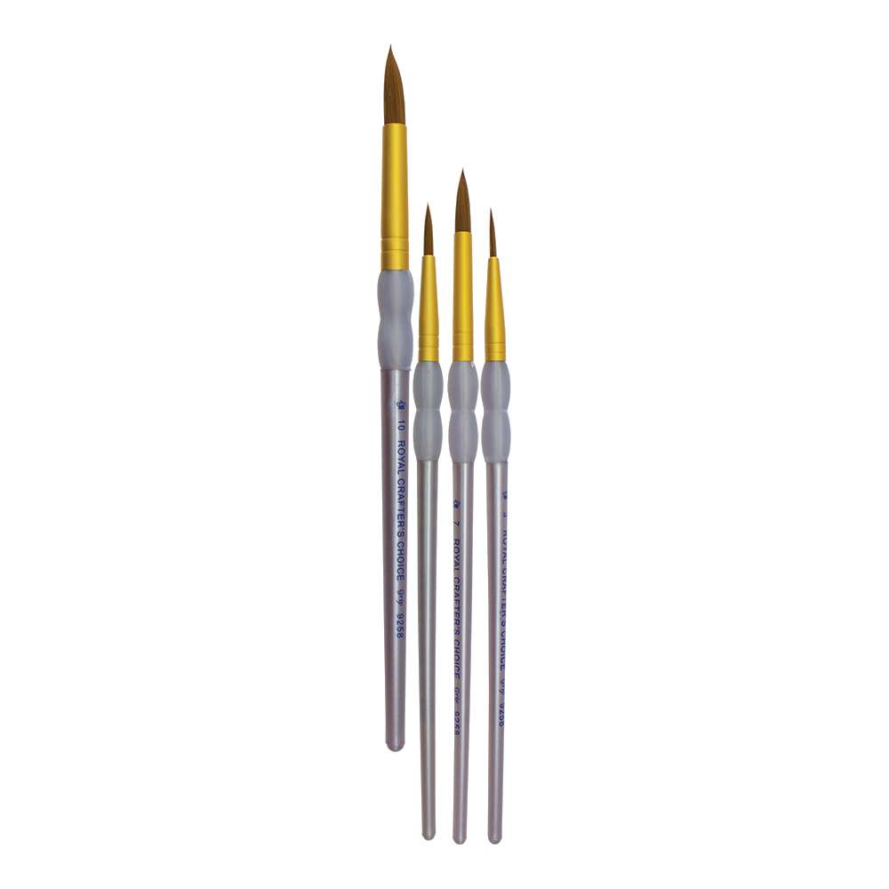 471-343402.SLC.jpg Taklon Brush Set - Round 4pk Image