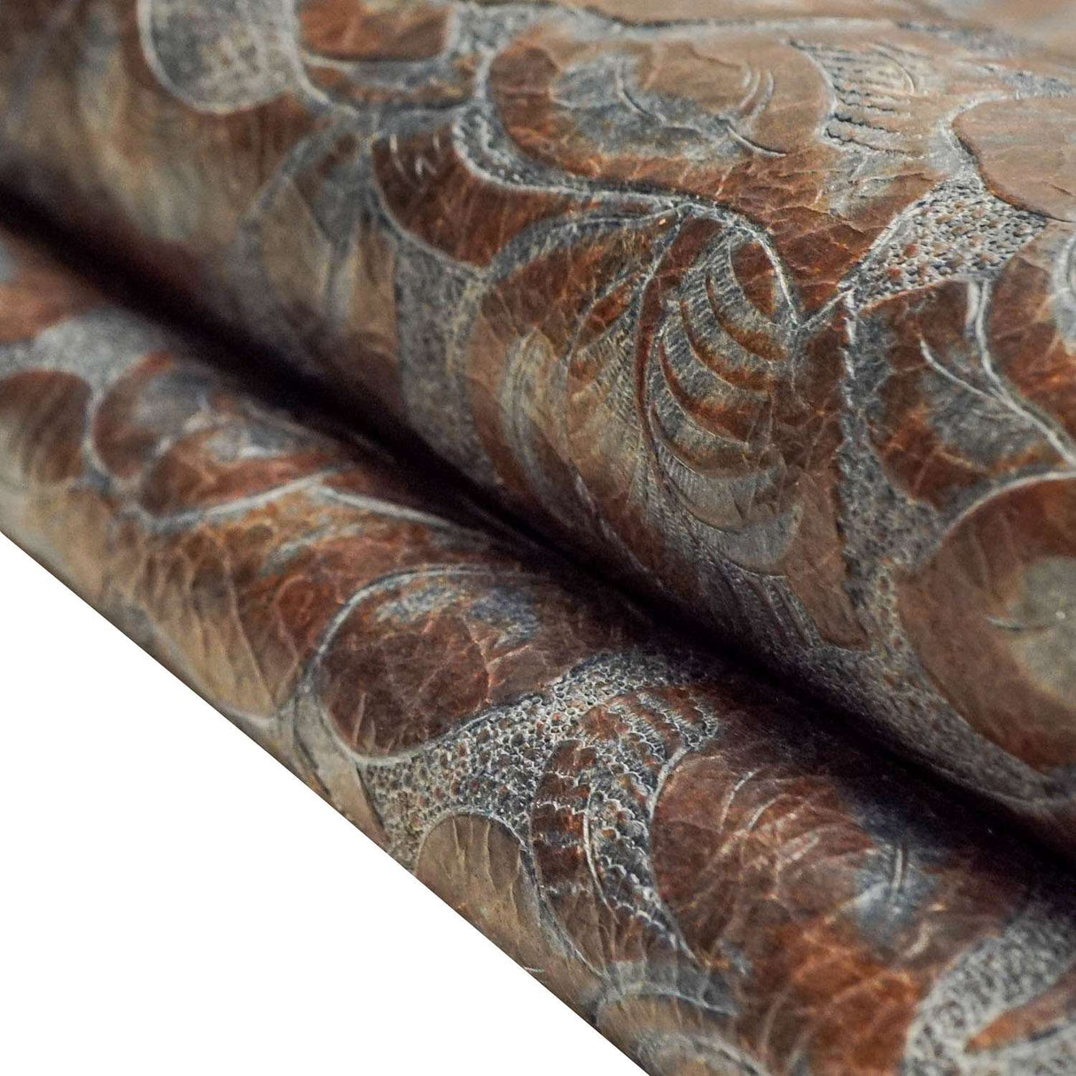 57-17.SLC.01.jpg Jesse James Eagle Floral - Blue/Rust Image