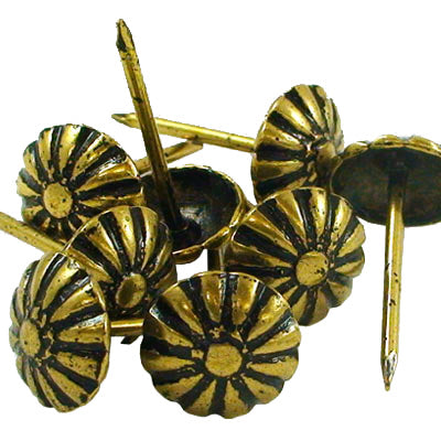 88-6830103.SLC.jpg ¾" Daisy Tack - Brass Plate 100pk Image