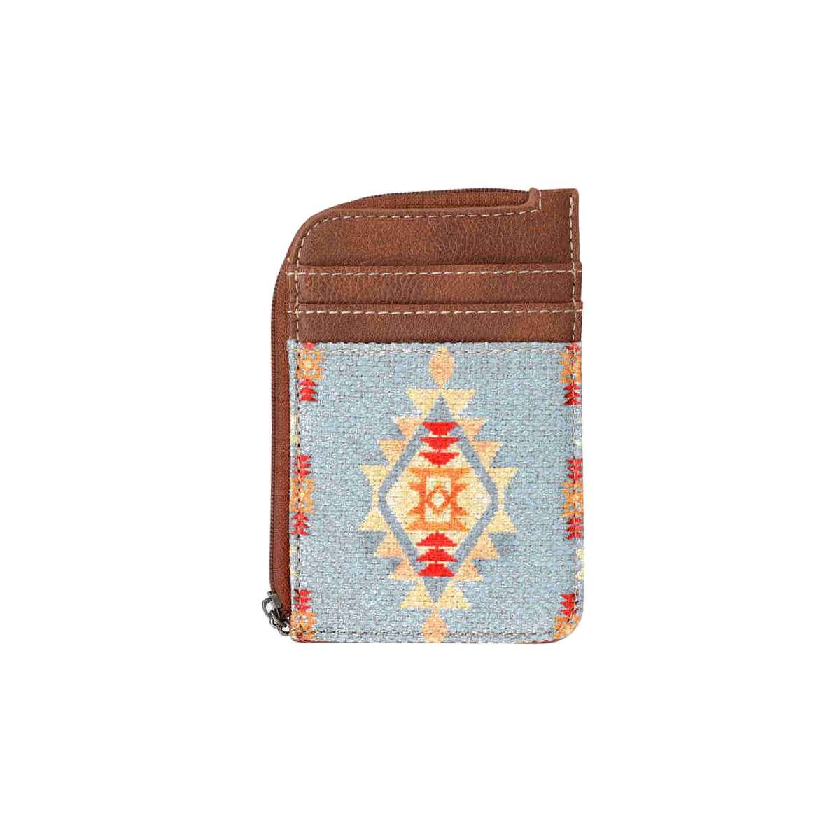 WMZCC.Brown.01.jpg Wrangler Mini Zipper Card Case Image