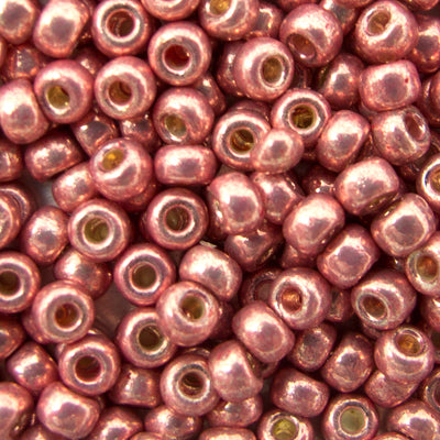 45-894209.SLC.jpg 8/0 Seed Beads - Galvanized Dark Coral 22g Image