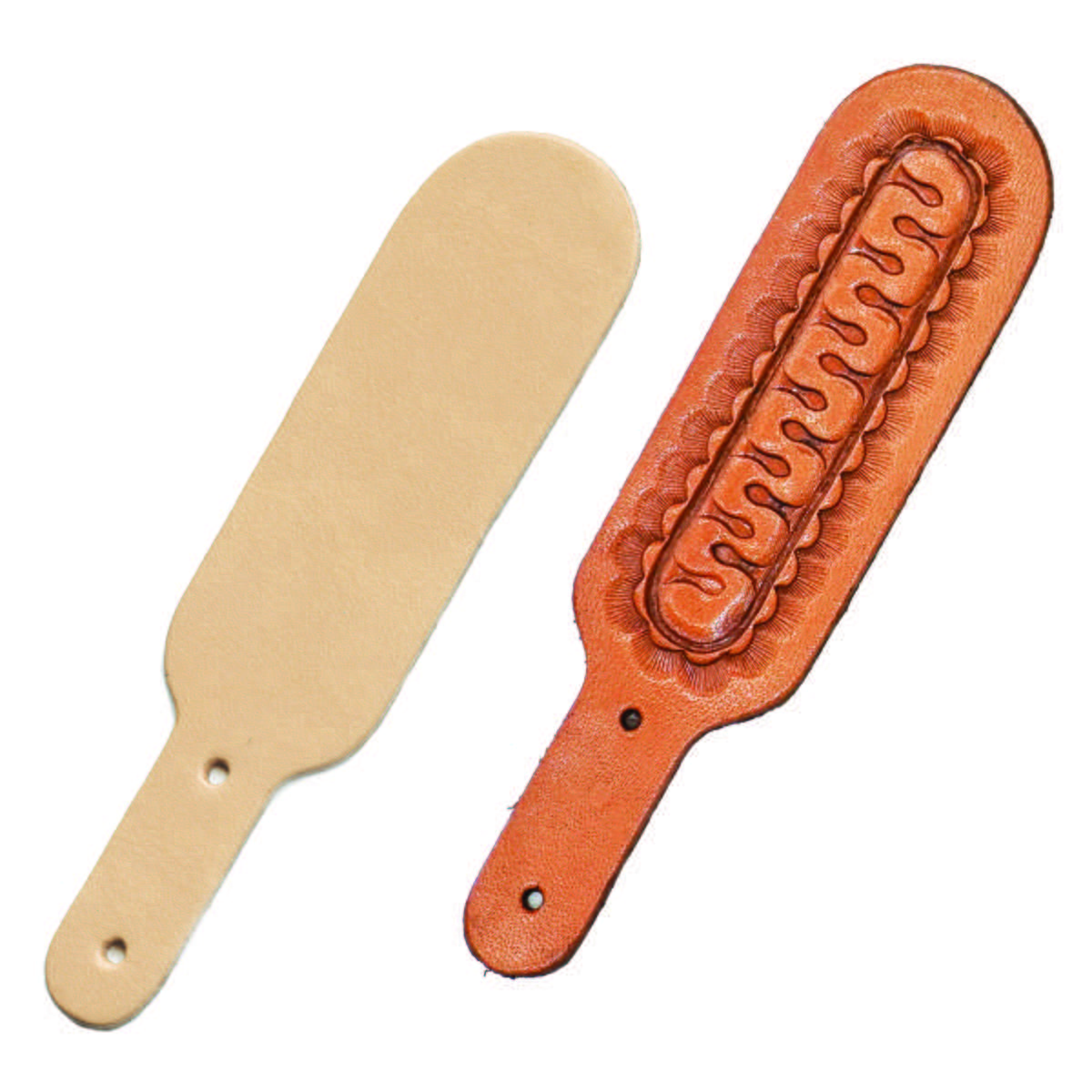 SHP078.SLC.2.jpg Leather Shape - Slender Key Fob Image