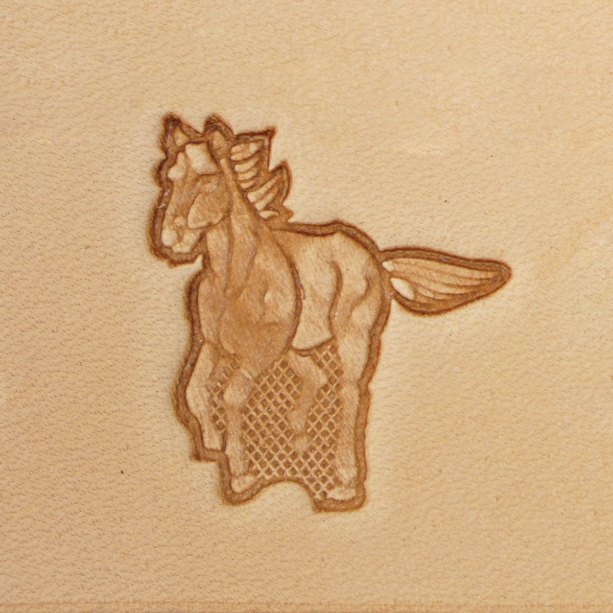 011-8831101.SLC.3.jpg Running Horse (Left) - 3D Stamp Image