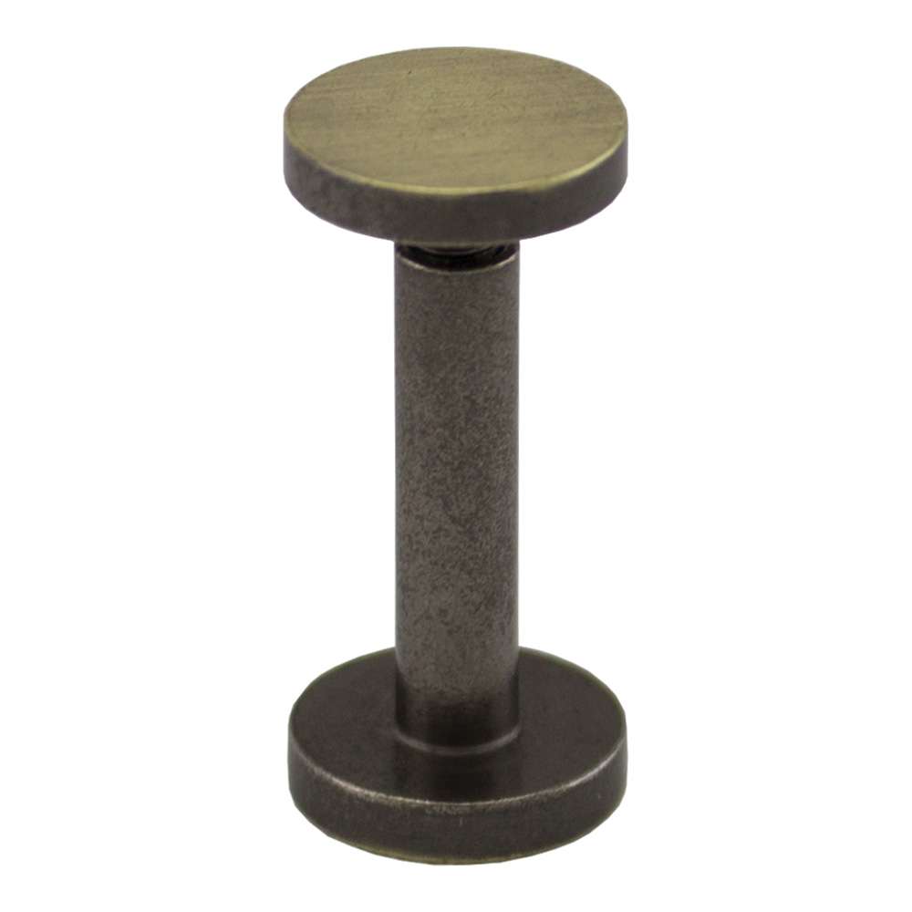 020-802203.SLC.jpg 5/8" Flat Screw Post - Antique Solid Brass 10pk Image