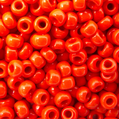 8/0 Seed Beads - Opaque Red 22g