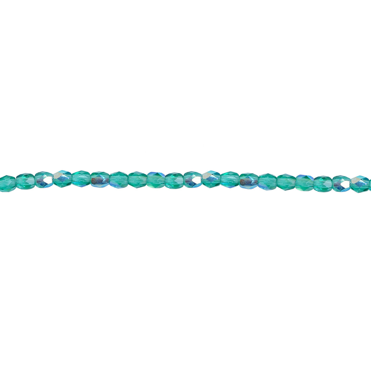 339-27.SLC.1.jpg 3mm Emerald AB Bead Strand - Firepolished Image