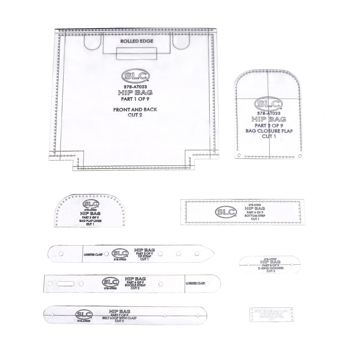 378-AT023.SLC.03.jpg Acrylic Template - Hip Bag Image