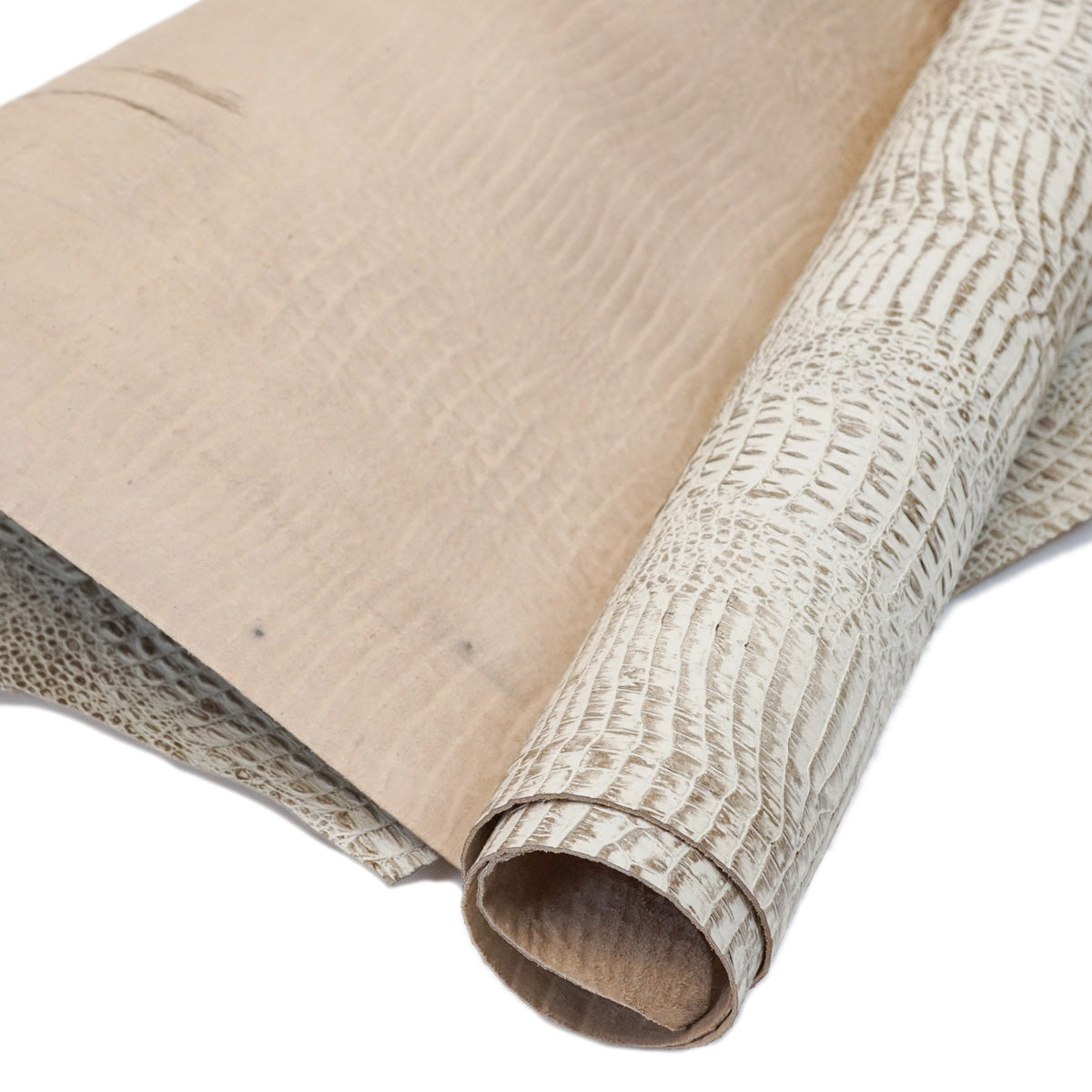 371-17904.SLC.1.jpg Embossed Gator on Cow - Antique Bone Image