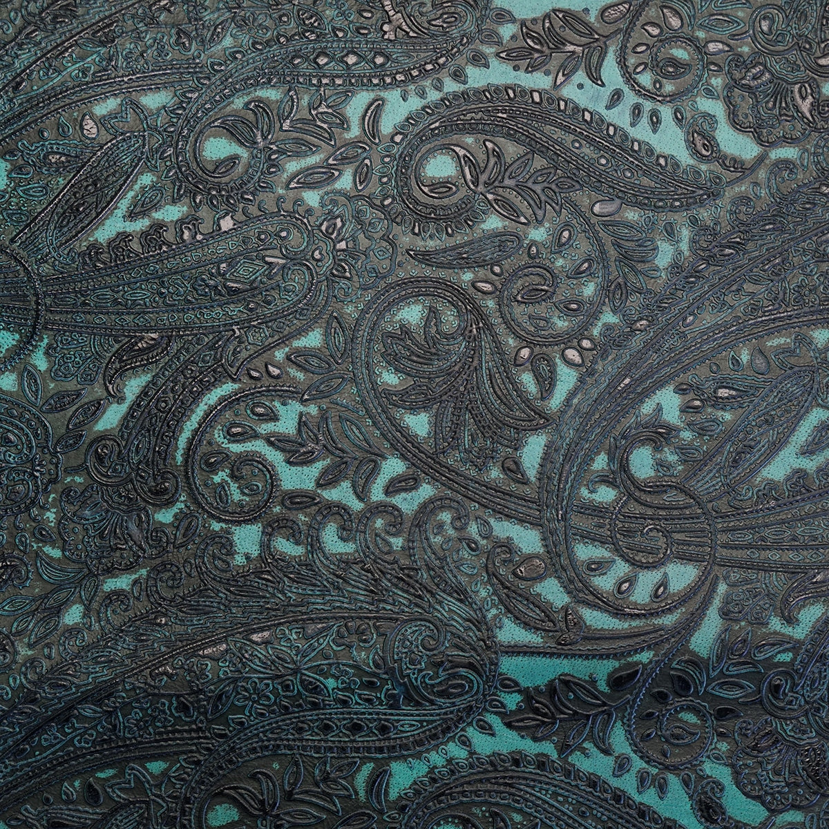 KSMR.Aegean Teal.02.jpg Paisley Embossed Cow Image