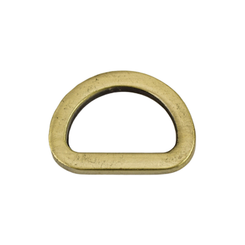020-304115.SLC.jpg 1" Flat Cast D-Ring - Antique Brass Image