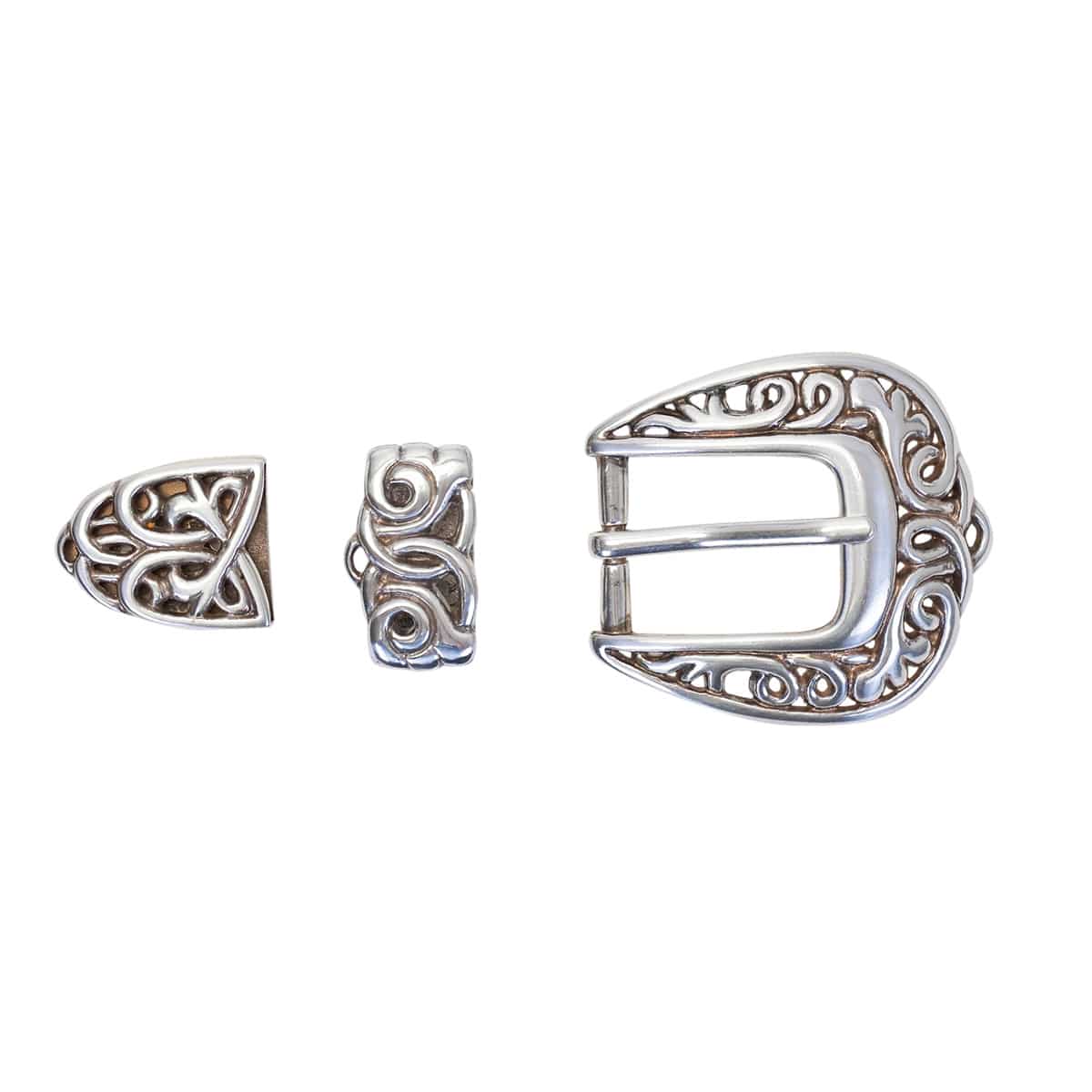374-780905.SLC.01.jpg 1” Celtic Scroll 3-Piece Buckle Set Image