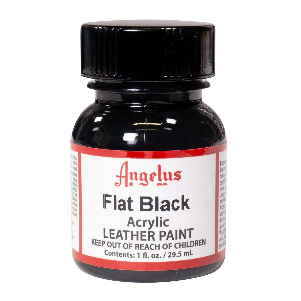 ALAP.Flat Black.1oz.01.jpg Angelus Leather Acrylic Paint Image