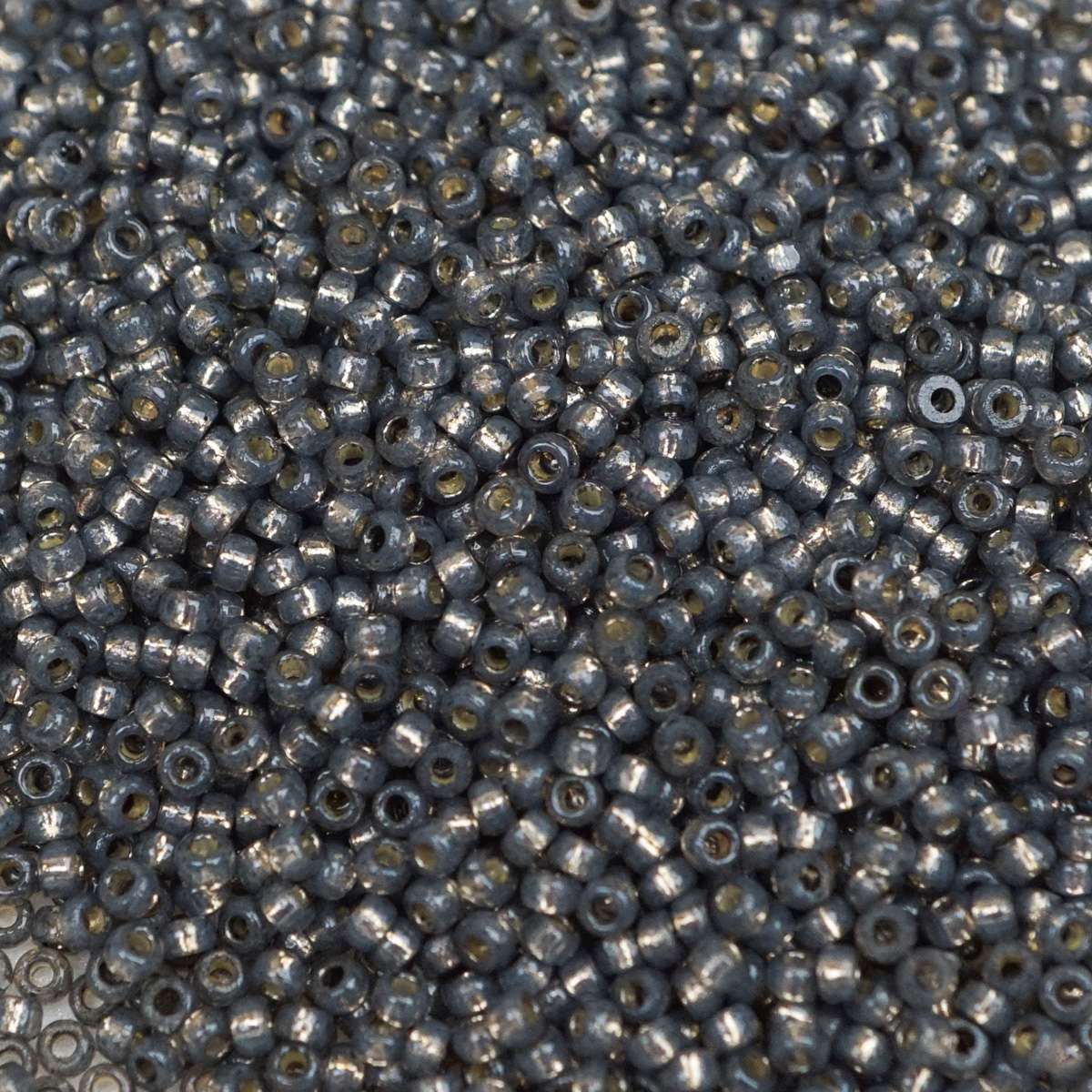 45-1594251.SLC.1.jpg 15/0 Seed Beads - Duracoat Silver Lined Smokey Gray 8.2g Image