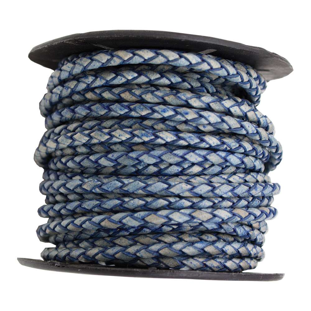 221-406.SLC.jpg 3mm Bolo Cord - Natural Blue Yd Image