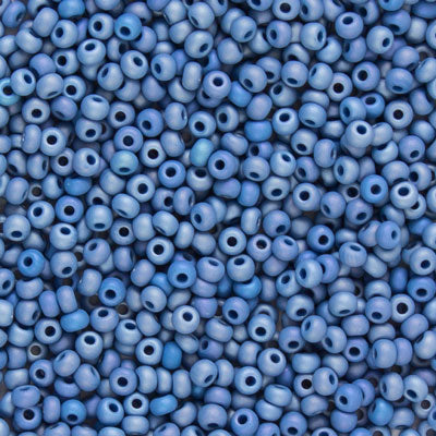 229-115064.SLC.jpg Seed Beads 11/0 Medium Blue AB Matte Image