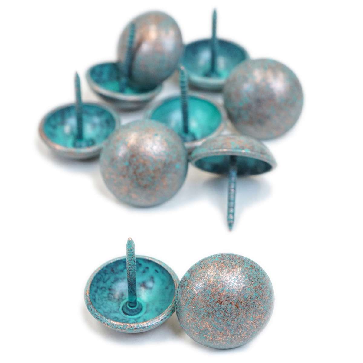 TCKHC.SLC.1.jpg Upholstery Tack - 7/8" High Dome Copper Patina Image