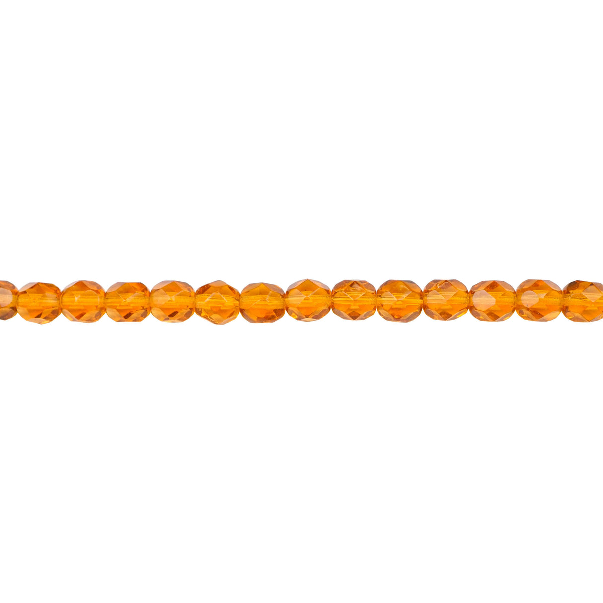 339-67.SLC.1.jpg 6mm Dark Topaz Bead Strand - Firepolished Image