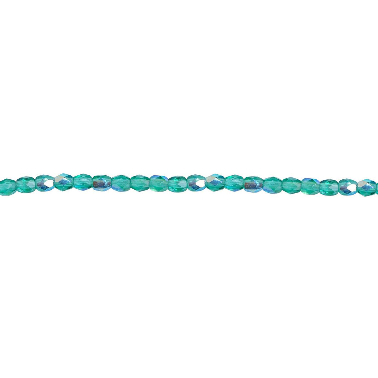 339-27.SLC.1.jpg 3mm Emerald AB Bead Strand - Firepolished Image
