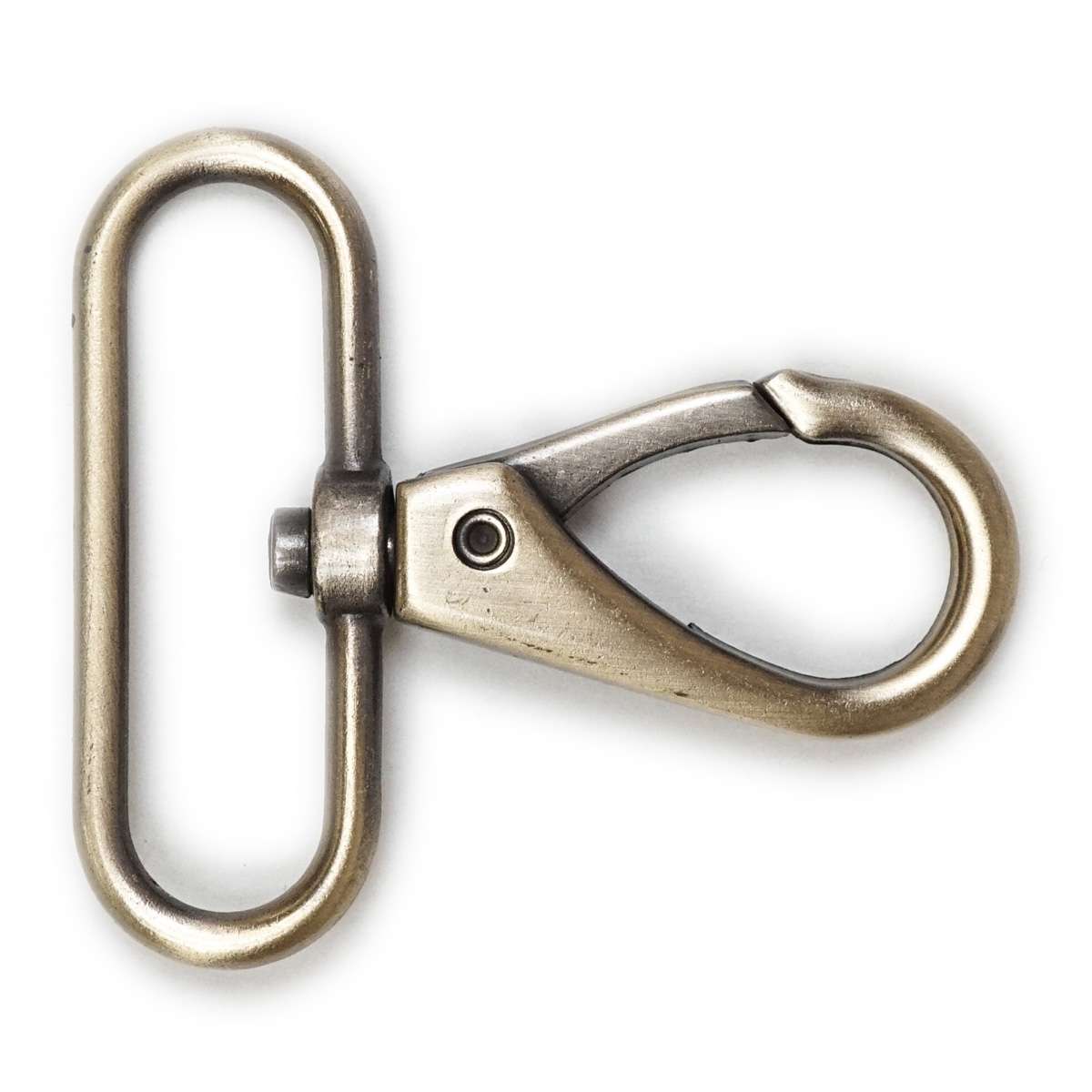 020-800835.SLC.1.jpg 1 1/2" Push Gate Swivel Snap - Antique Brass Image