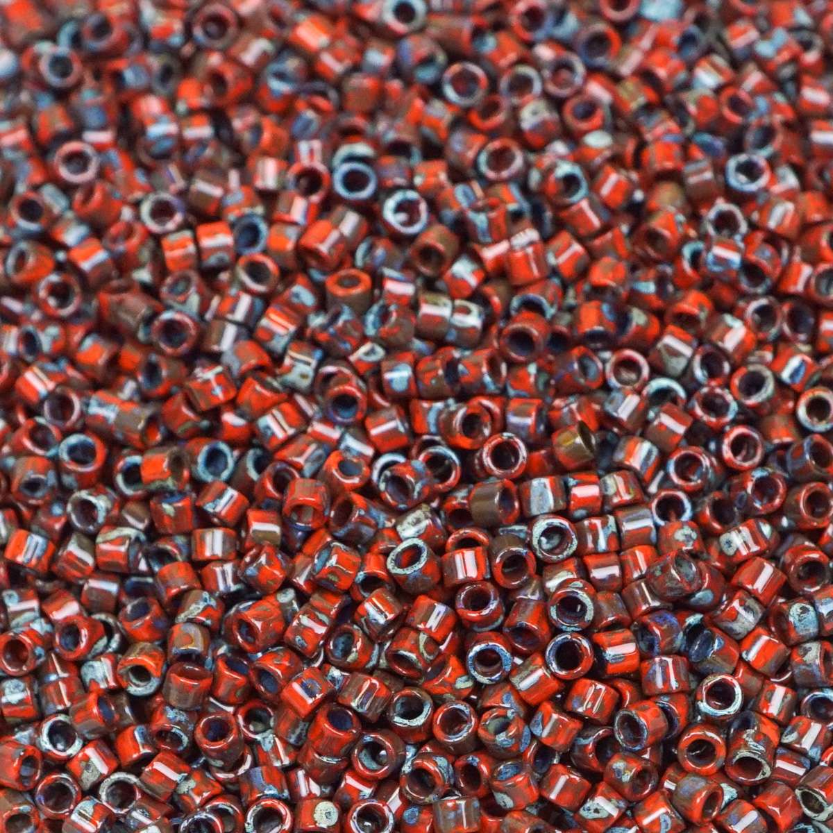 45-1132263.SLC.1.jpg Delica Bead - Picasso Opaque Red Garnet Matte DB2263 Image