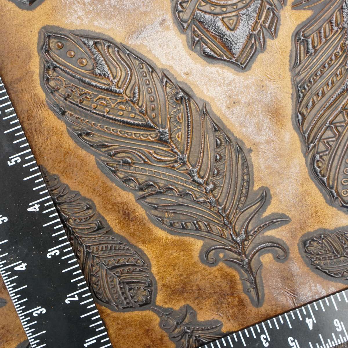 665-1903.SLC.3.jpg Embossed Plume Hide - Sunflower Image