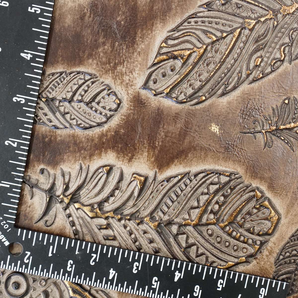 665-1902.SLC.3.jpg Embossed Plume Hide - Cappuccino Image