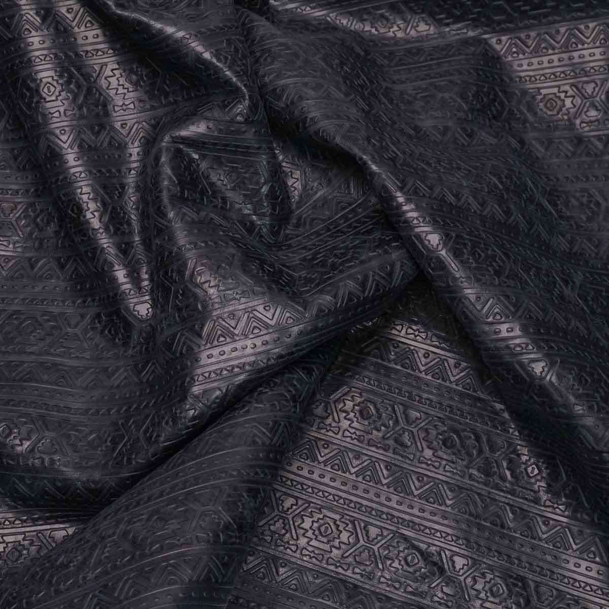 ALCS.Black.04.jpg Authentic Lightning Embossed Cow Image