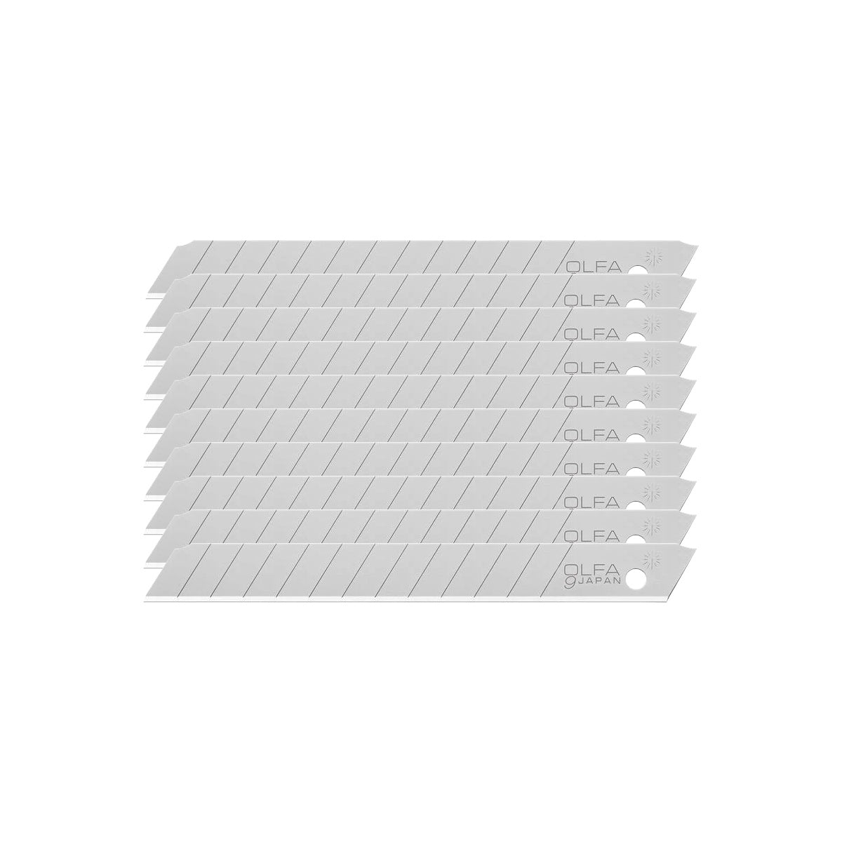 401-5010.SLC.01.jpg 9mm AB Silver Snap Blades - 10 Pack Image