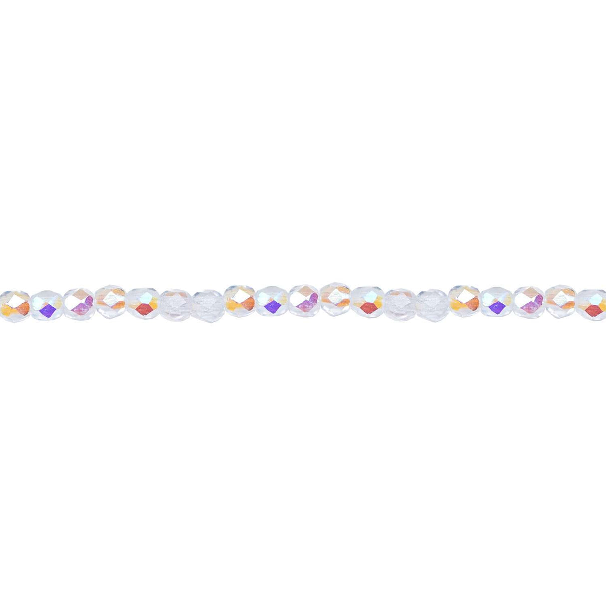 339-3.SLC.1.jpg 3mm Crystal AB Bead Strand - Firepolished Image