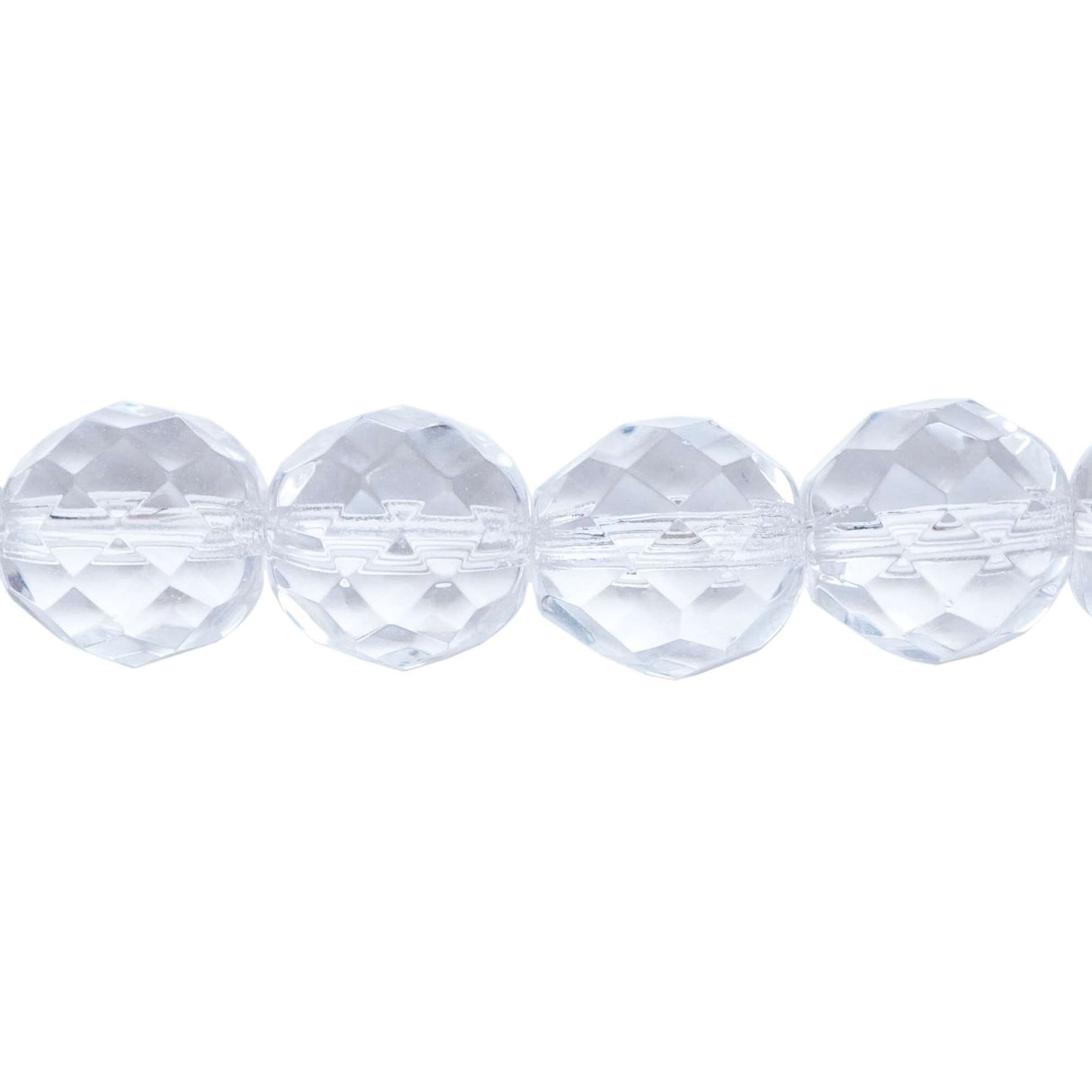 222-4176.SLC.1.jpg 12mm Firepolish Strand - Crystal Image