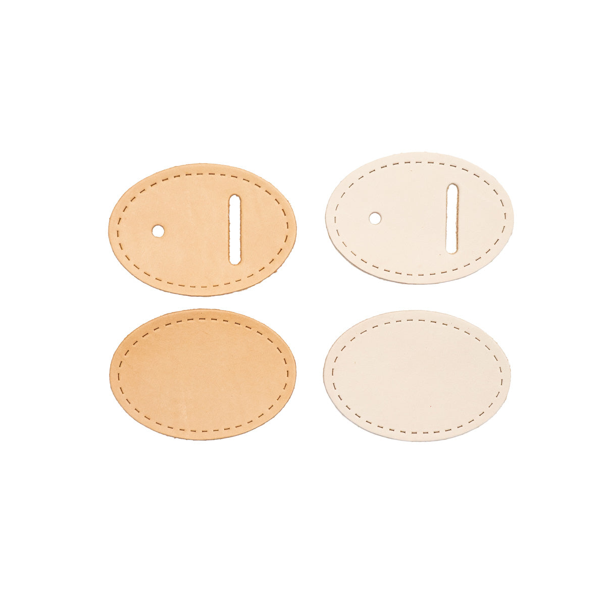 Large Leather Oval Buckle Cover