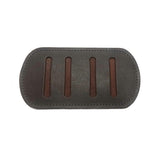2" Sewn Brown Shoulder Pad Leather Shape