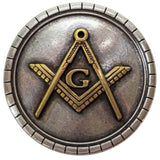 Concho,Masonic, Silver/Gold