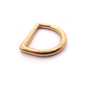 ¾" Welded D-Ring - Solid Brass Each