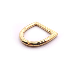 1" Welded D-Ring - Solid Brass